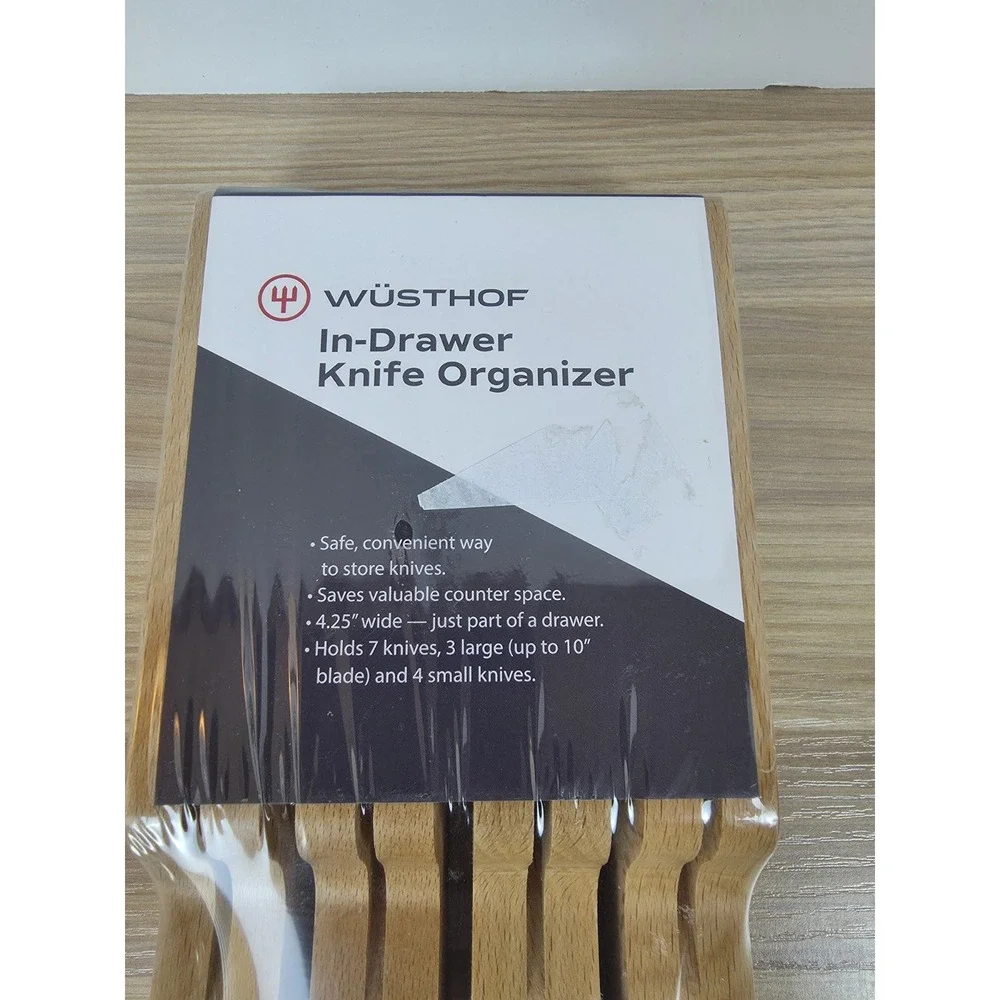WUSTHOF In-Drawer 7 Knife Organizer Item #8000 New Sealed Kitchen 17